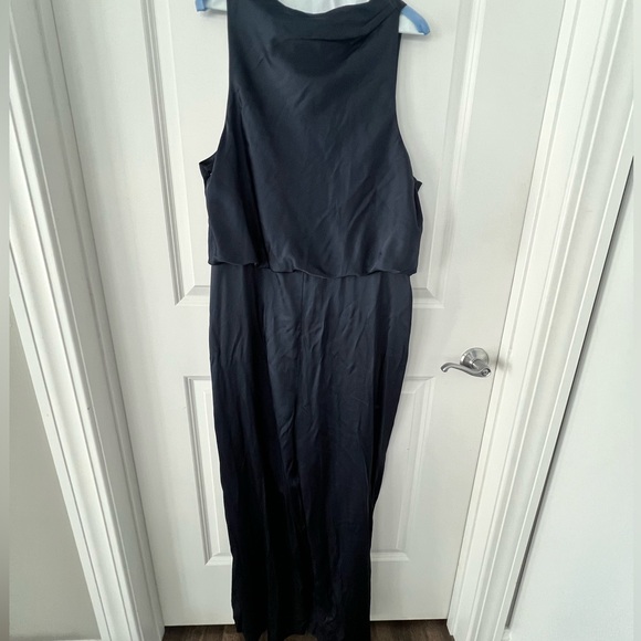 Abercrombie & Fitch Pants - Abercrombie and Fitch XL navy satin jumpsuit